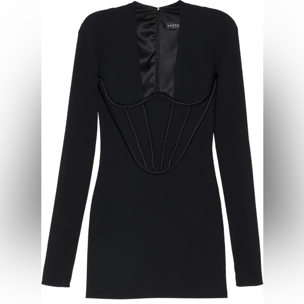 2022 Versace corset mini dress
